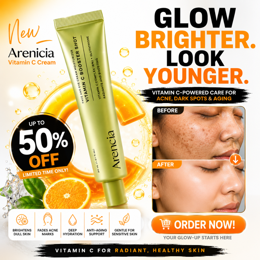Arencia Vitamin C Cream | Removes Dark Spots & Pigmentation | Deep Hydration & Skin Brightening