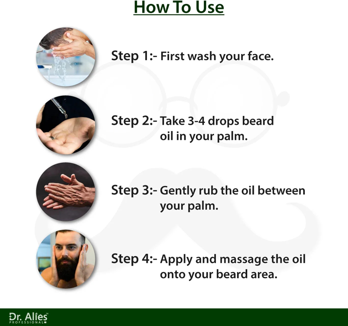 Dr Alies Professional Advanced Beard Growth Oil for Men (30ML) | Buy 1 Get 1 Free