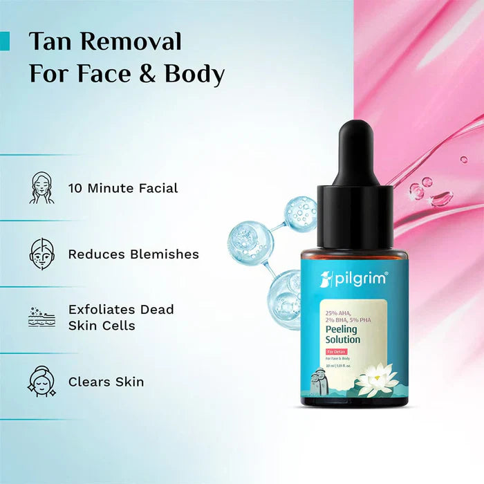 Pilgrim Serum | Peeling Solution for tan removal – 60ml | Free Delivery