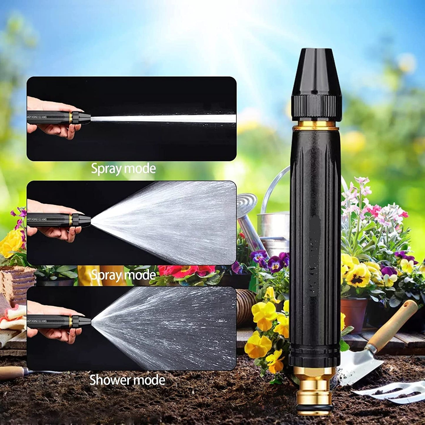 Multifunctional Direct Water Spray Gun Straight Nozzle.