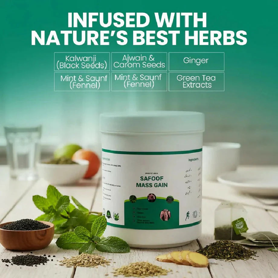 Safoof Mass Gain - 100% Natural Formula