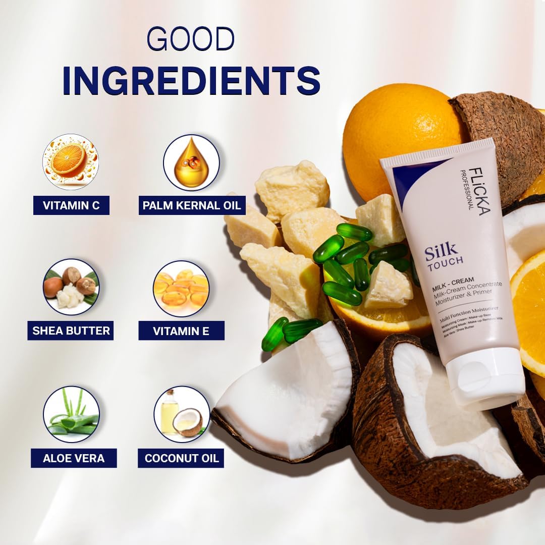 Flicka Silk Touch 3 in 1 Moisturizer & Primer for Face | Buy 1 Get 1 Free