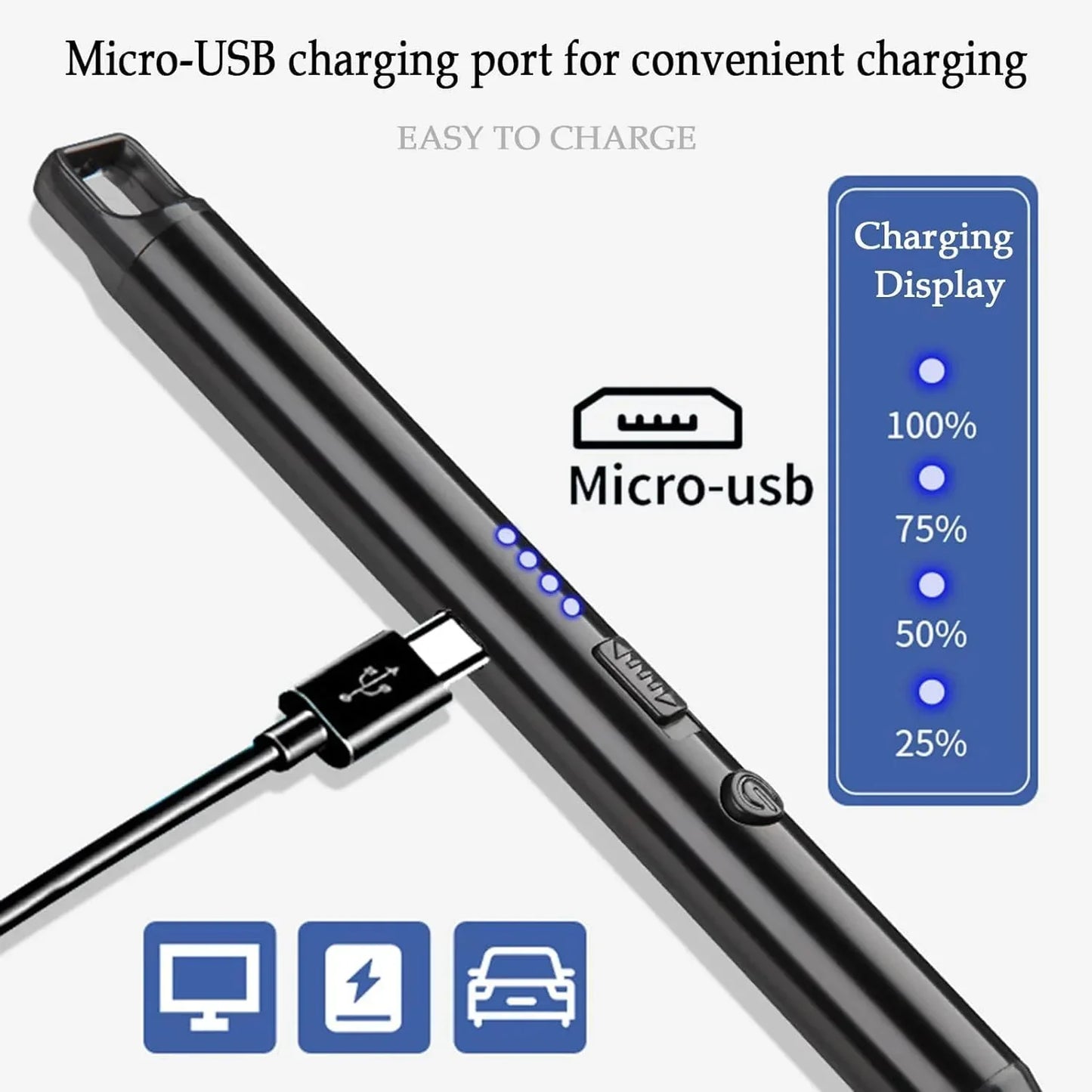 360° Rotatable & Flexible USB Chargeable Lighter