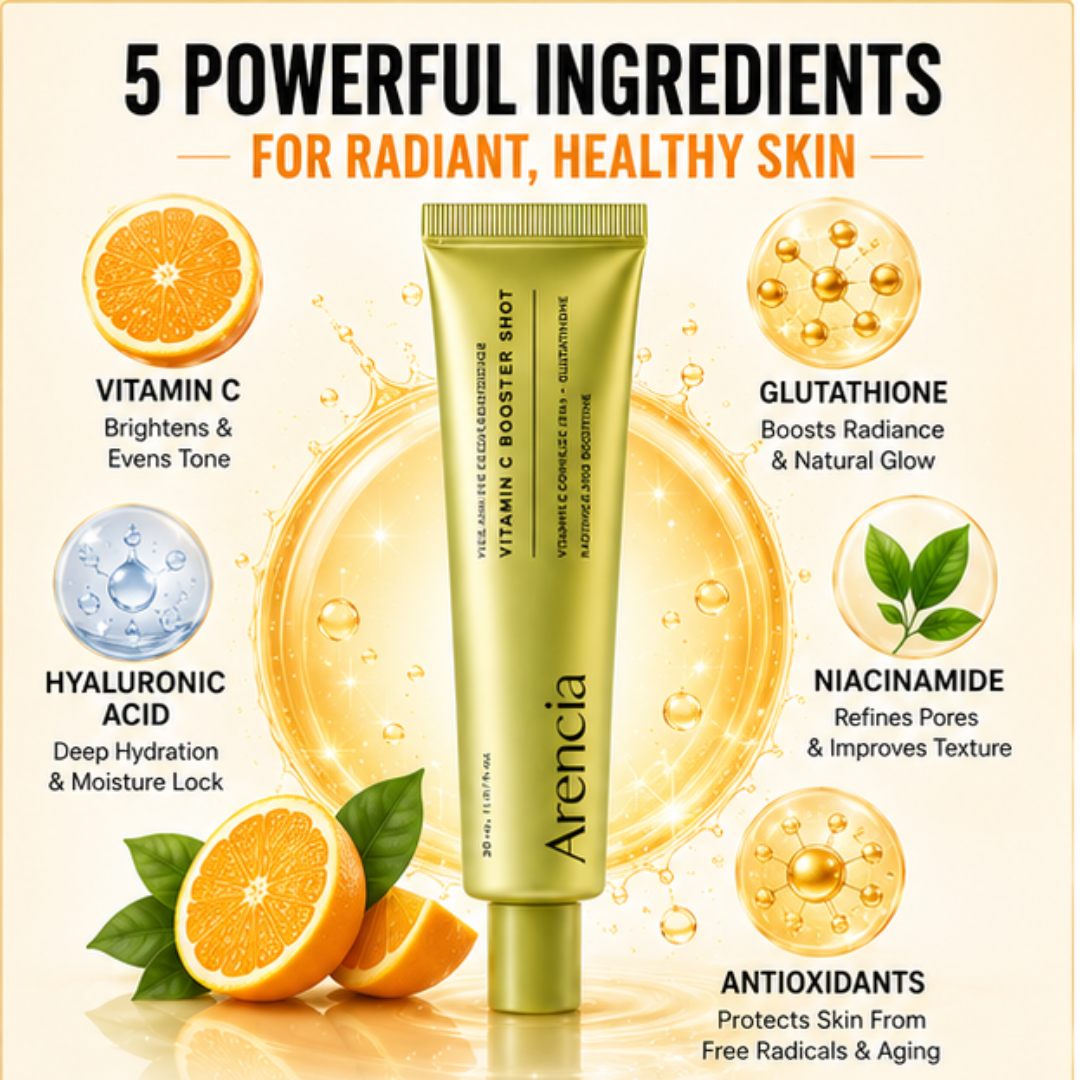 Arencia Vitamin C Cream | Removes Dark Spots & Pigmentation | Deep Hydration & Skin Brightening