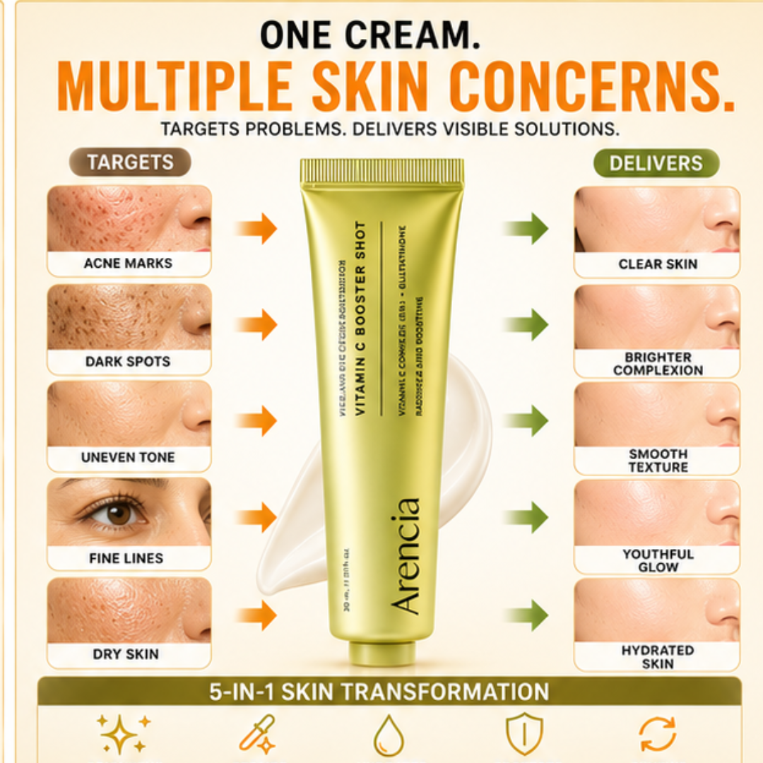 Arencia Vitamin C Cream | Removes Dark Spots & Pigmentation | Deep Hydration & Skin Brightening
