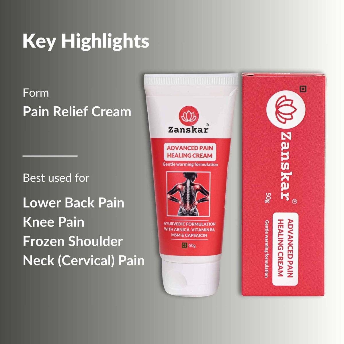 Zanskar Advanced Pain Healing Cream 50g