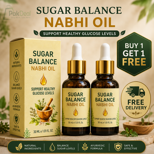 Sugar Balance Nabhi Oil | Herbal Belly Button Oil - 30ml [Buy 1 Get 1 Free]