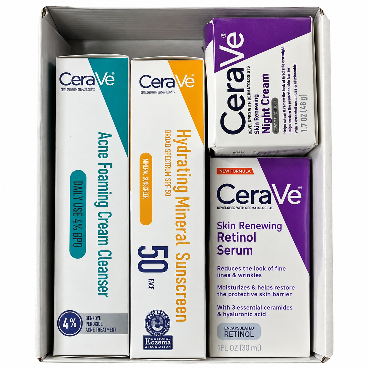 CeraVe 4 in 1 Skincare Bundle | For both Men & Women