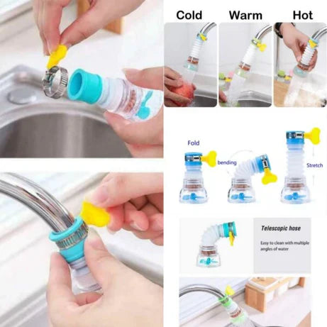 360° Adjustable Kitchen Shower Fan Faucet With Clip