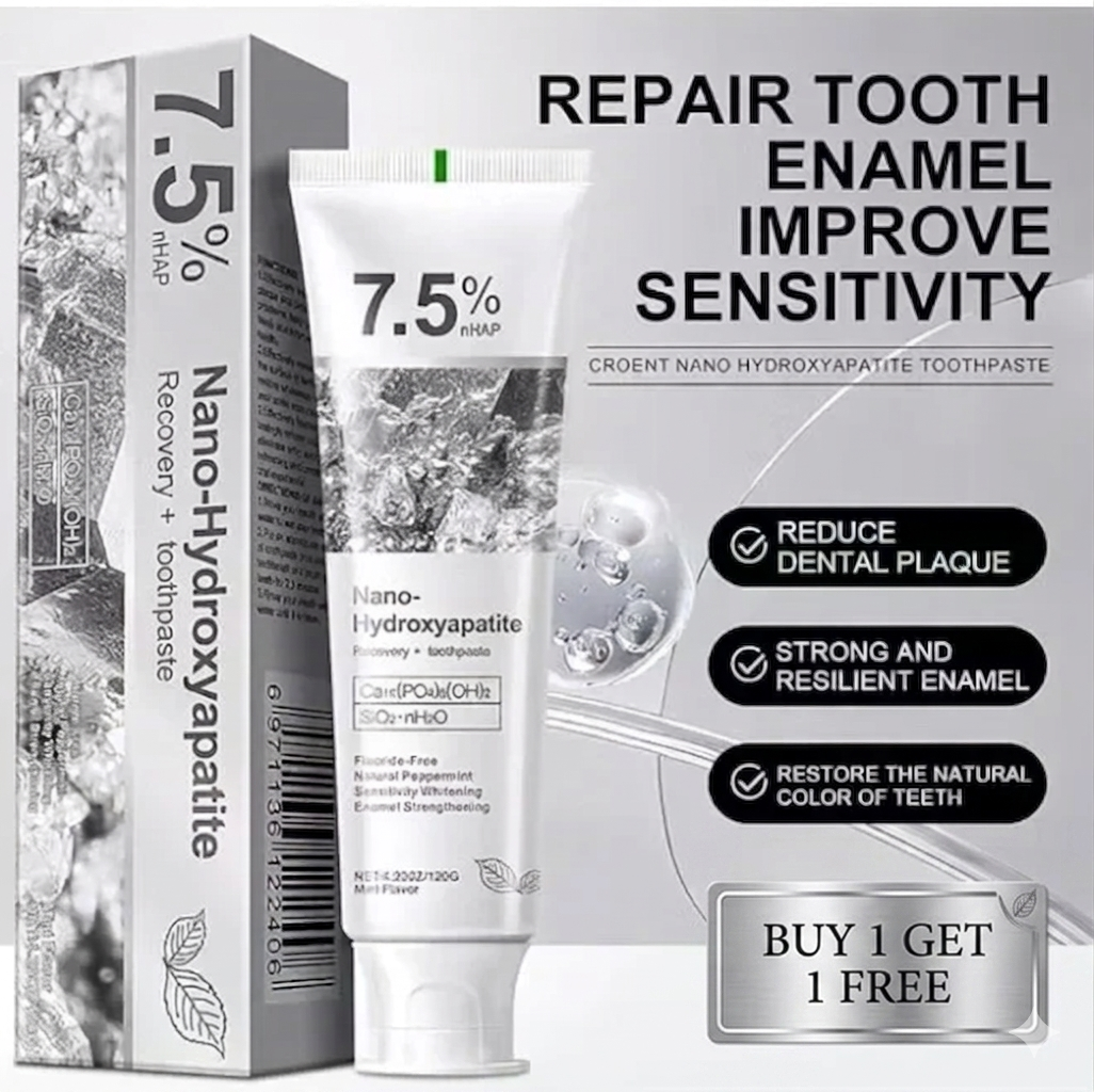7.5% Nano Hydroxyapatite Toothpaste | Teeth Whitening Formula
