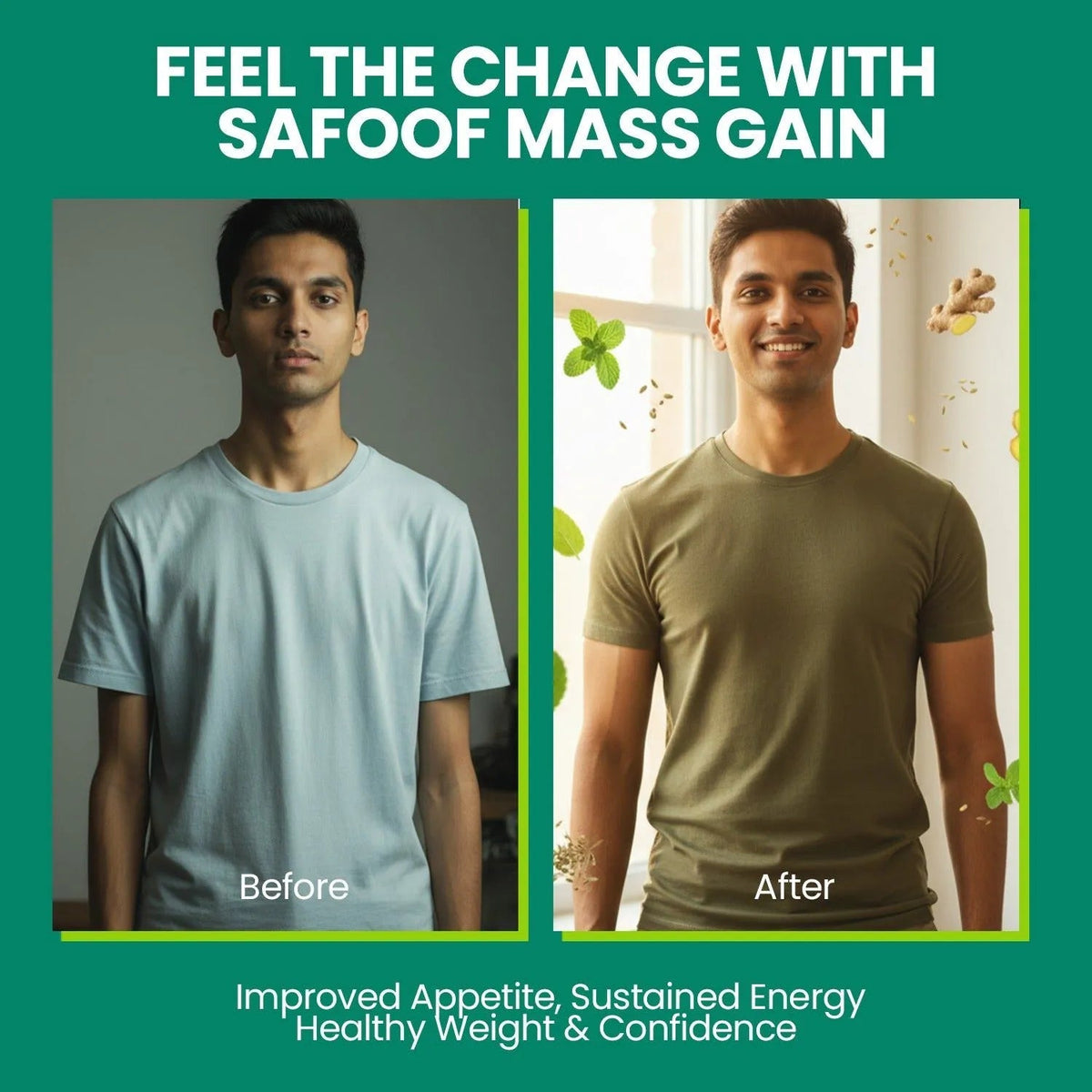 Safoof Mass Gain - 100% Natural Formula