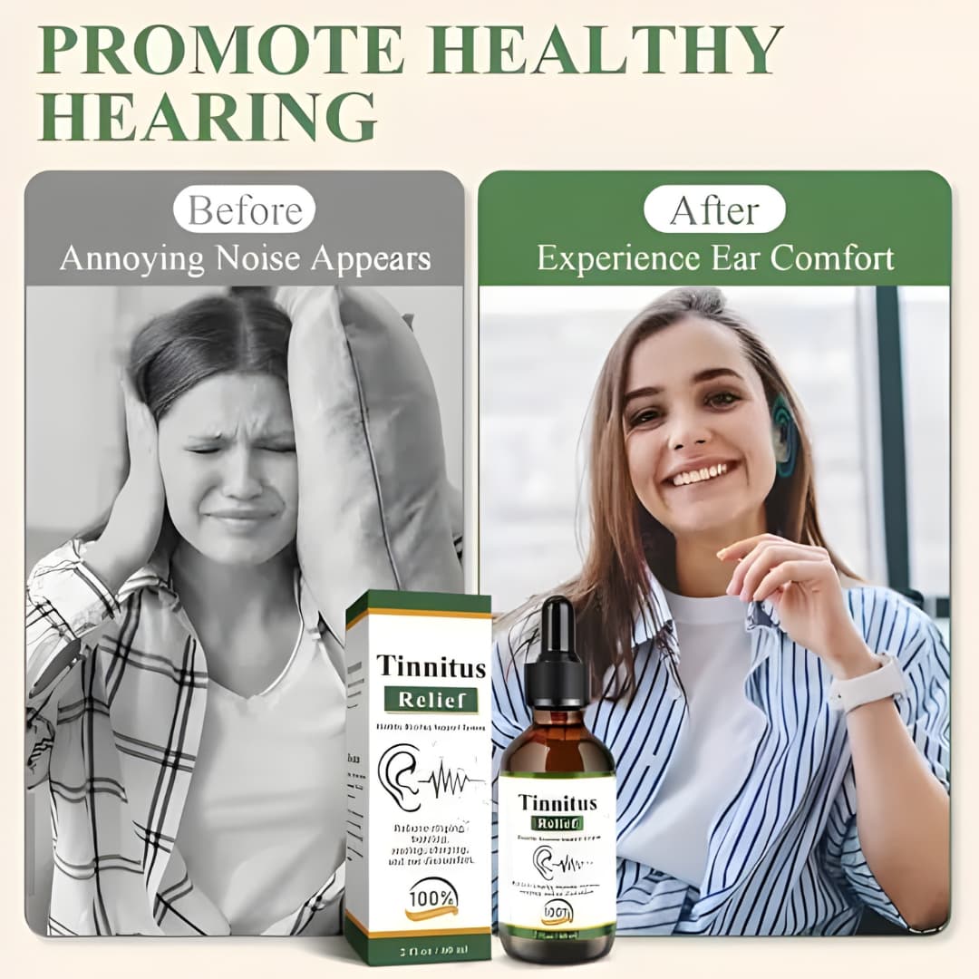 Tinnitus Relief Drops – Fast Relief for Ear Noise, Ringing & Buzzing | Buy 1 Get 1 Free