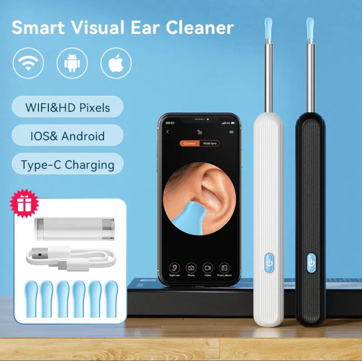 Wireless Smart Ear Wax Cleaner with Camera & LED | Best Quality