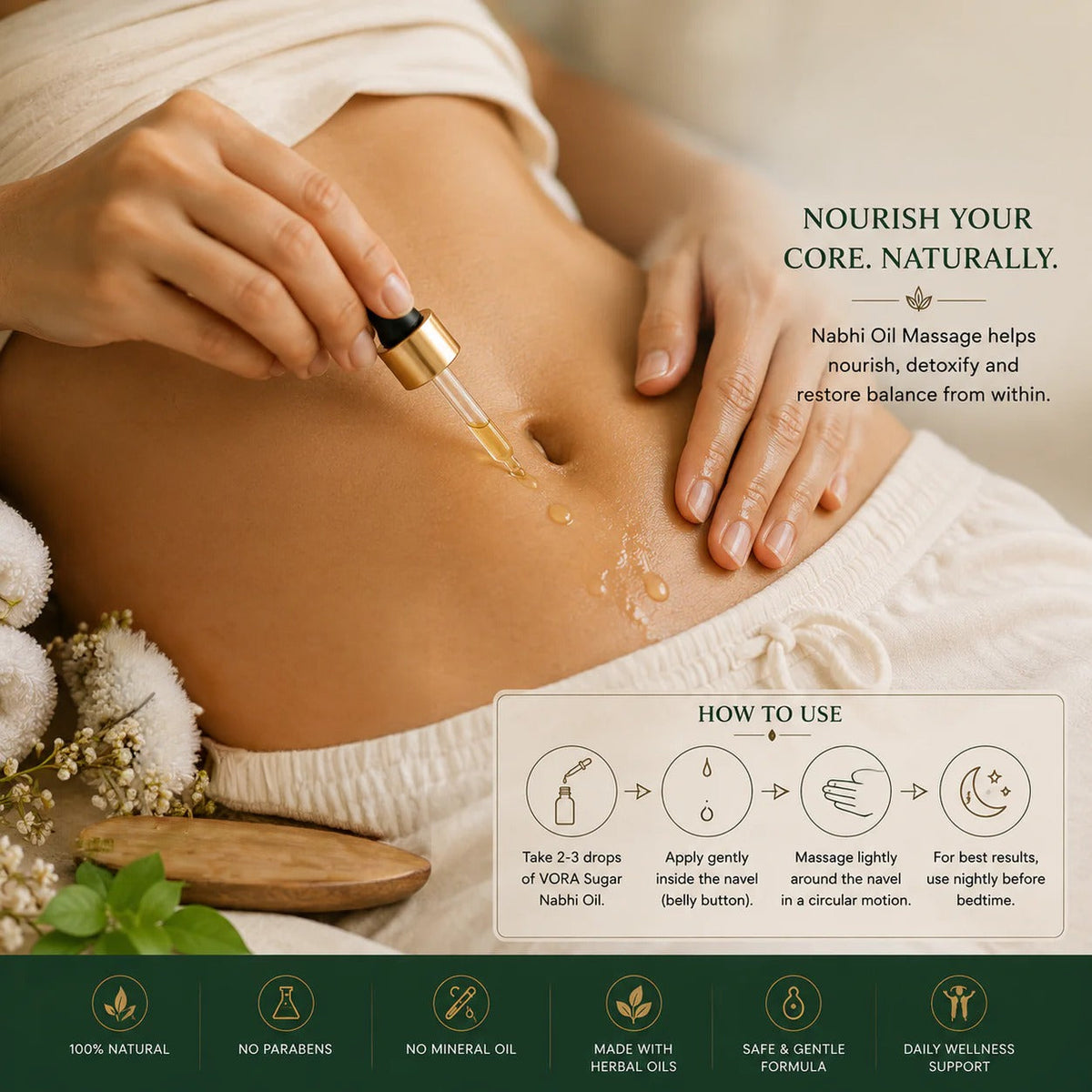 Sugar Balance Nabhi Oil | Herbal Belly Button Oil - 30ml [Buy 1 Get 1 Free]