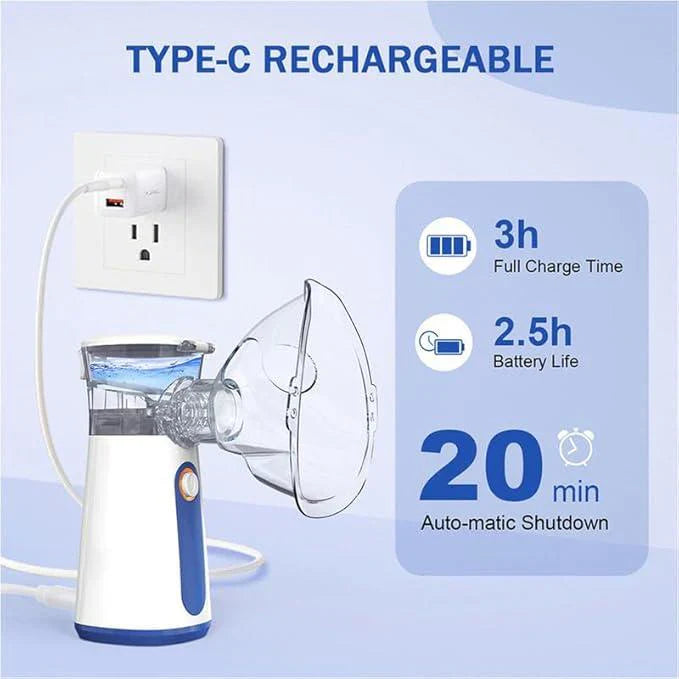 Portable Nebulizer for Kids & Adults | Rechargeable