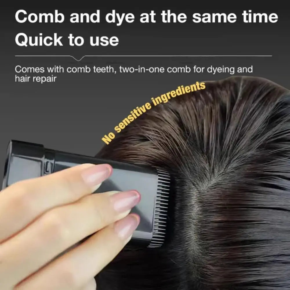 2 in 1 Water And Sweat Proof Hair Comb Dye | Instant Hair Color Stick
