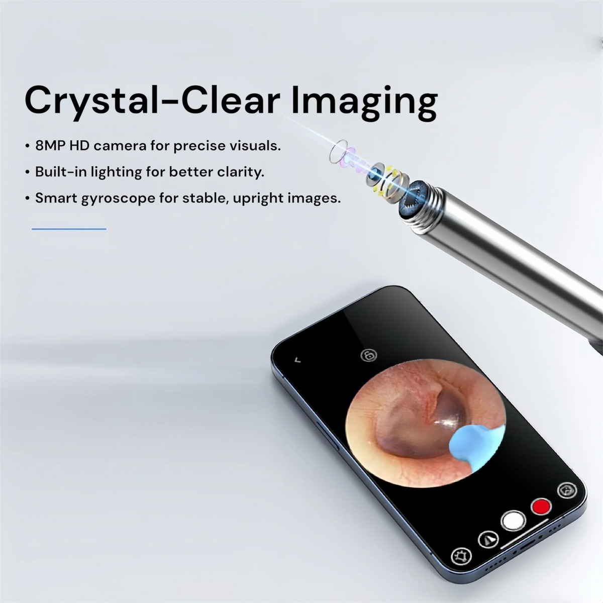 Wireless Smart Ear Wax Cleaner with Camera & LED | Best Quality