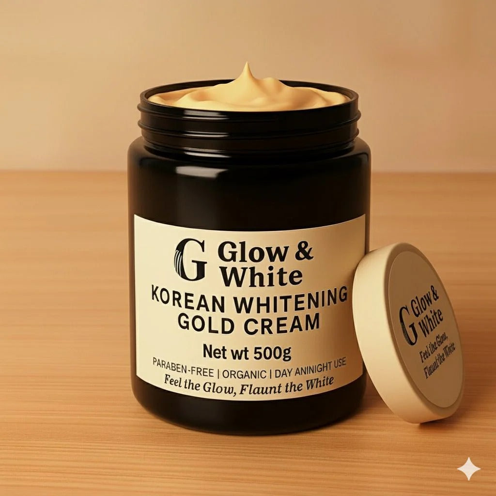 GLOW & WHITE KOREAN WHITENING GOLD CREAM (500gm)