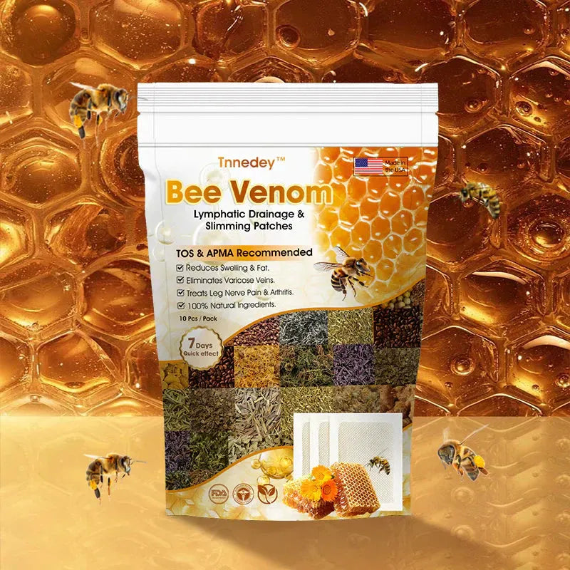 Bee Venom Detox Foot Patches 10 Pcs | Natural Body Cleansing Pads